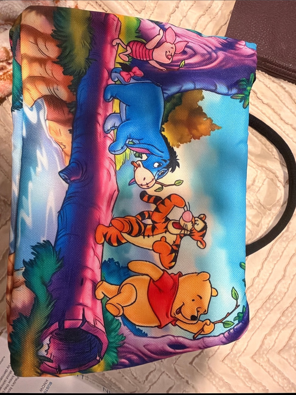 Winnie the Pooh Kids Character Tote Bag in Multi-Color insulated lunch box